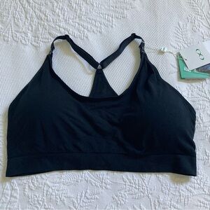 NWT Modern Eternity nursing bra wire free black size XL